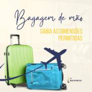 Bagagem de mão: saiba as dimensões permitidas