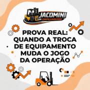 Prova real: quando a troca de equipamento muda o jogo da operação