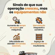 Sinais de que sua operação cresceu, mas os equipamentos não