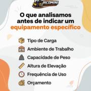 O que analisamos antes de indicar um equipamento específico
