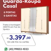 Guarda-Roupa de Casal - 6 portas e 6 gavetas