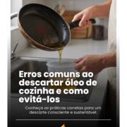 Erros comuns ao descartar óleo de cozinha e como evitá-los