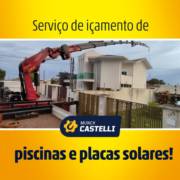 Içamento de piscinas e placas solares