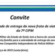 Solenidade de entrega da nova frota de Viaturas.