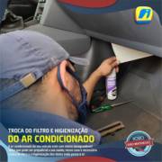 Troca do filtro e higienização do ar condicionado