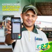 Aceitamos cartão de todas as bandeiras