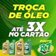 Troca de óleo até em 3x no cartão, é só aqui, no Posto R7 em Mineiros!