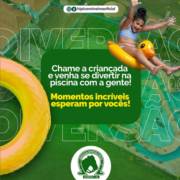Chame a criançada e venha se divertir na piscina com a gente! Momentos incríveis esperam por vocês!
