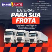 Sua frota precisa de potência para não parar! Conte com a Baterauto em Mineiros