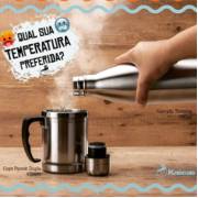 Garrafa térmica quente e fria