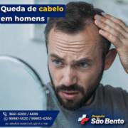 Queda de cabelos em homens