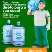 Água mineral sempre fresquinha, direto pra sua casa!