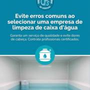 Evite erros comuns ao selecionar uma empresa de limpeza de caixa d'água