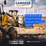 Está em busca de equipamento pesado para a sua obra? Conte com o Cangerê Transportes