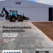 Retroescavadeira para locação com total eficiência