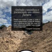 Areia para sua obra? Conte com a Cangerê Transportes em Mineiros!
