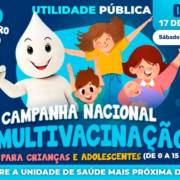 Campanha Nacional Multivacinação de 5 à 30 de outubro