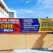 Novas vagas de emprego nas Lojas Cem em Tietê