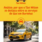 Análise: por que o Táxi Wilson se destaca entre os serviços de táxi em Ourinhos