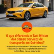 O que diferencia o Táxi Wilson dos demais serviços de transporte em Ourinhos?