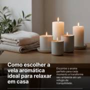 Como escolher a vela aromática ideal para relaxar em casa
