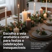 Escolha a vela aromática certa para festas e celebrações inesquecíveis