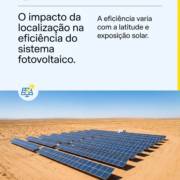 O impacto da localização na eficiência do sistema fotovoltaico.