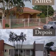 Obra antes e depois