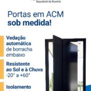 Portas em ACM  sob medida com a Vertical Glass.