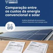 Comparação entre os custos da energia convencional e solar