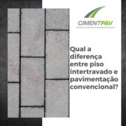 Qual a diferença entre piso intertravado e pavimentação convencional?