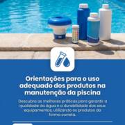 Orientações para o uso adequado dos produtos na manutenção da piscina