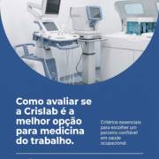 Como avaliar se a Crislab é a melhor opção para medicina do trabalho