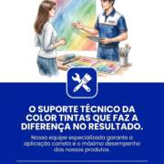 O suporte técnico da Color Tintas que faz a diferença no resultado