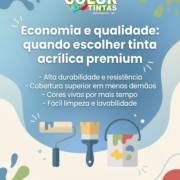 Economia e qualidade: quando escolher tinta acrílica premium