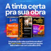 A tinta certa para sua obra