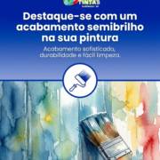 Destaque-se com um acabamento semibrilho na sua pintura