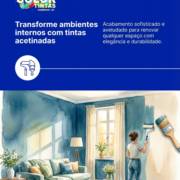 Transforme ambientes internos com tintas acetinadas
