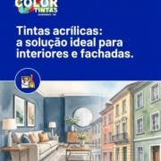 Tintas acrílicas: a solução ideal para interiores e fachadas