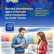 Receba atendimento ágil e orientado para resultados na Color Tintas