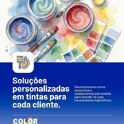 Soluções personalizadas em tintas para cada cliente