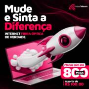Mude e sinta a diferença: Internet de fibra óptica de verdade!