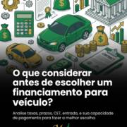 O que considerar antes de escolher um financiamento para veículo?