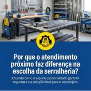 Por que o atendimento próximo faz diferença na escolha da serralheria?