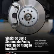 Sinais de Que o Sistema de Freios Precisa de Atenção Imediata