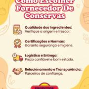 Como Escolher Fornecedor De Conservas