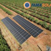 Instalação de energia solar rural na cidade de Tanabi
