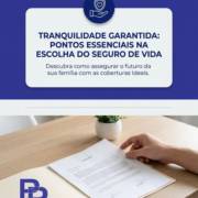 Tranquilidade garantida: pontos essenciais na escolha do seguro de vida