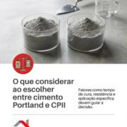 O que considerar ao escolher entre cimento Portland e CPII
