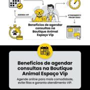 Benefícios de agendar consultas na Boutique Animal Espaço Vip
